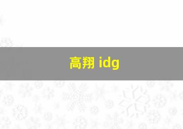 高翔 idg